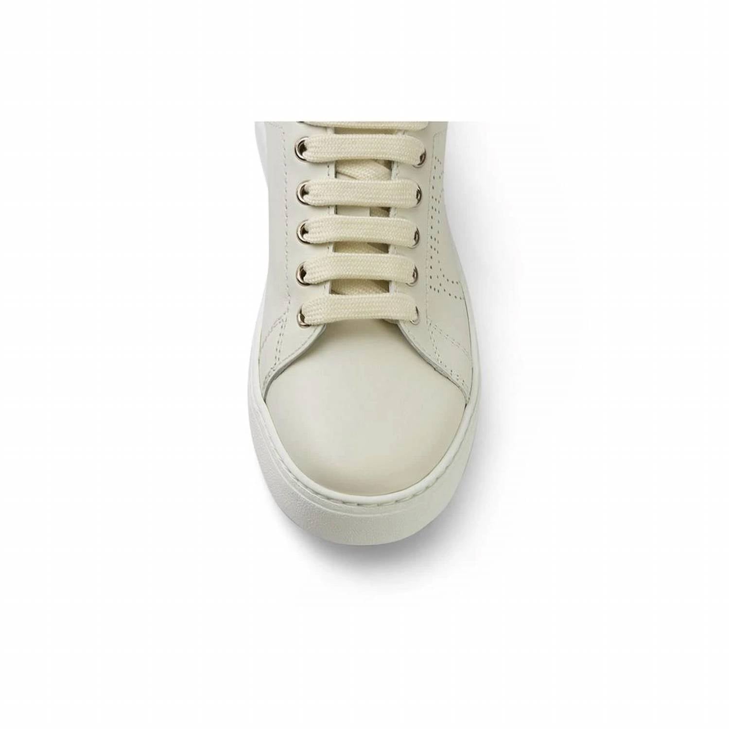 Salvatore Ferragamo - Women's Perforated Detail Leather Sneakers