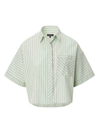 Rag & Bone - Marin Striped Short-sleeve Button-front Shirt