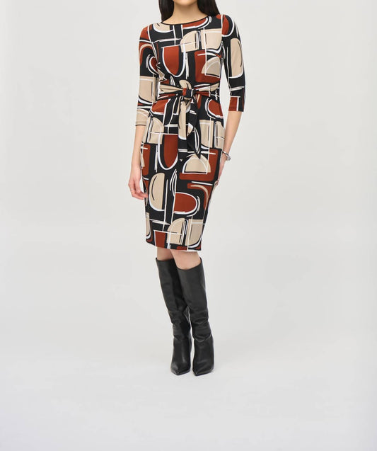 Joseph Ribkoff - Abstract Sheath Dress