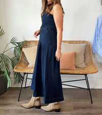 Moon River - Ensley Denim Midi Dress