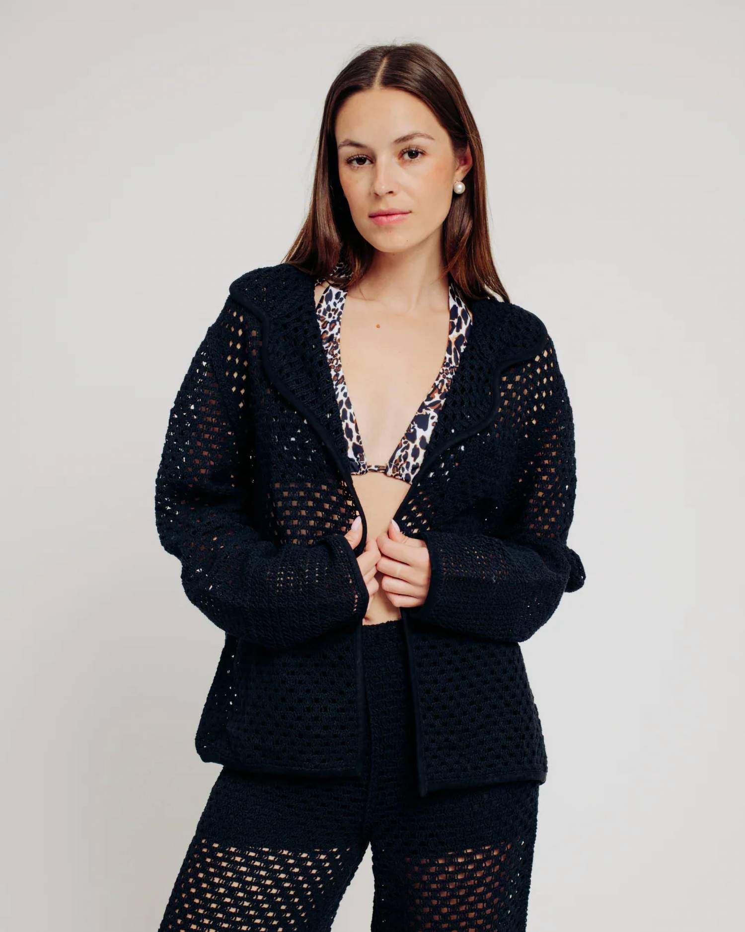 Torn By Ronny Kobo - NICOLE 3/4 SLEEVE TOP & BOTTOM SET