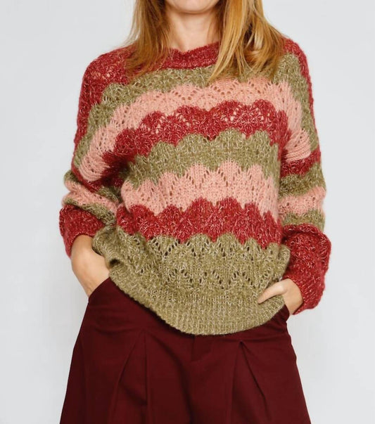 B-Yu - Striped Crewneck Sweater