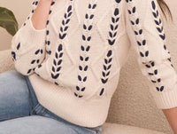 Tribal - Mock Neck Knit Sweater