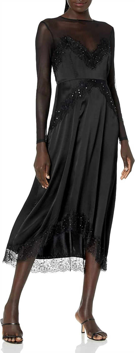 The Kooples - Lace Up Midi Dress