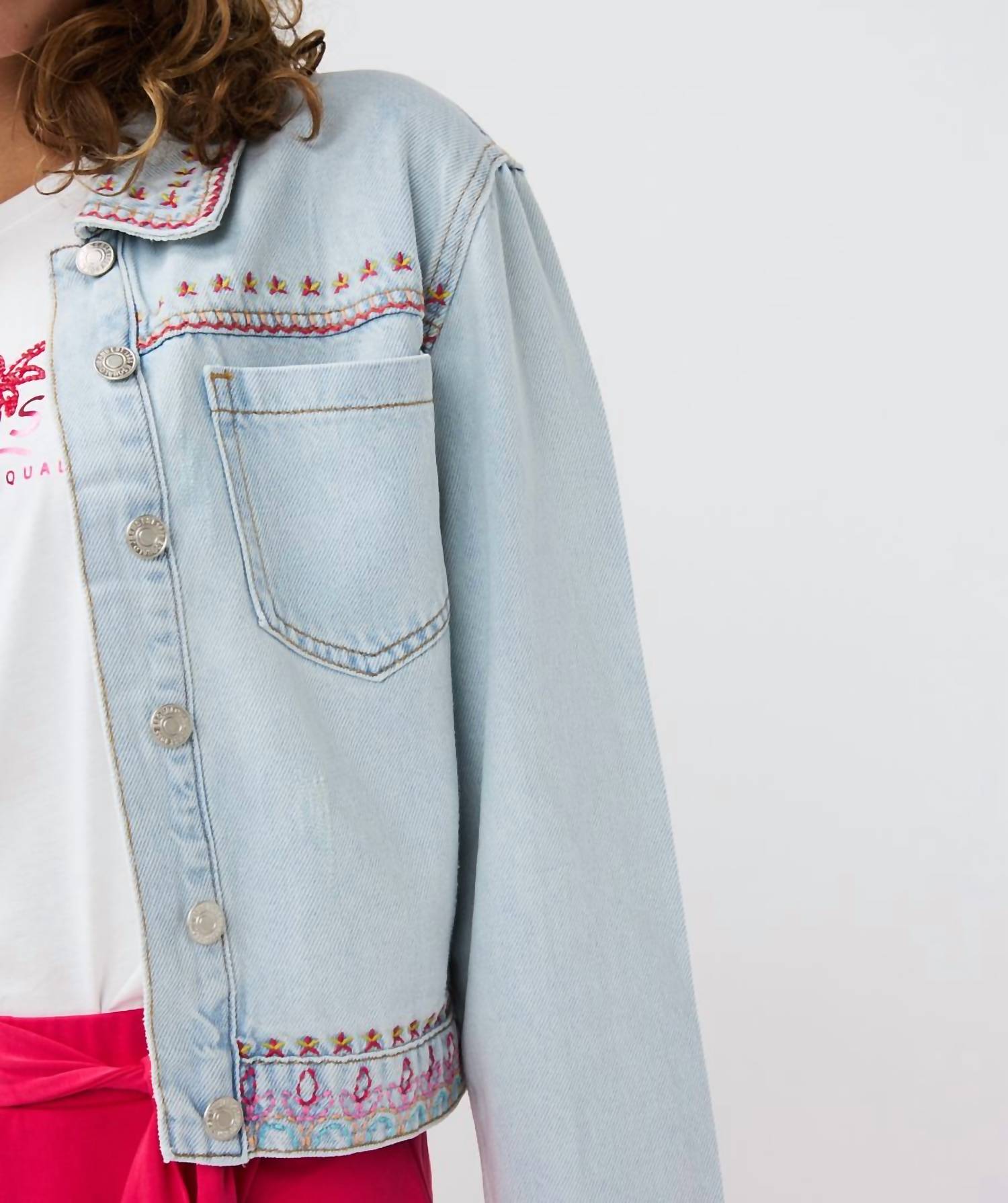 Esqualo - Women's Jonna Jean Embroidery Jacket