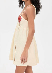 Farm Rio - Coconut Tree Embroidered Mini Dress