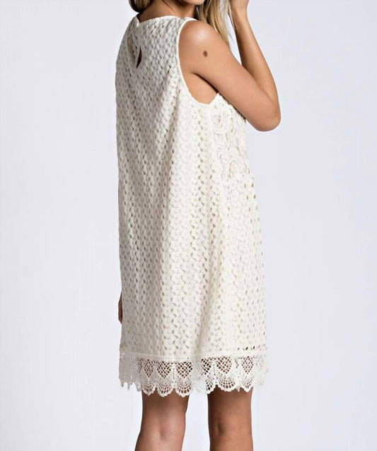 Kori - Lace Detailed Shift Mini Dress