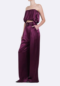 Nonchalant Label - May Strapless Corseted Bubble Crop Top