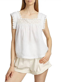 Dôen - Aphra Lace-trim Top