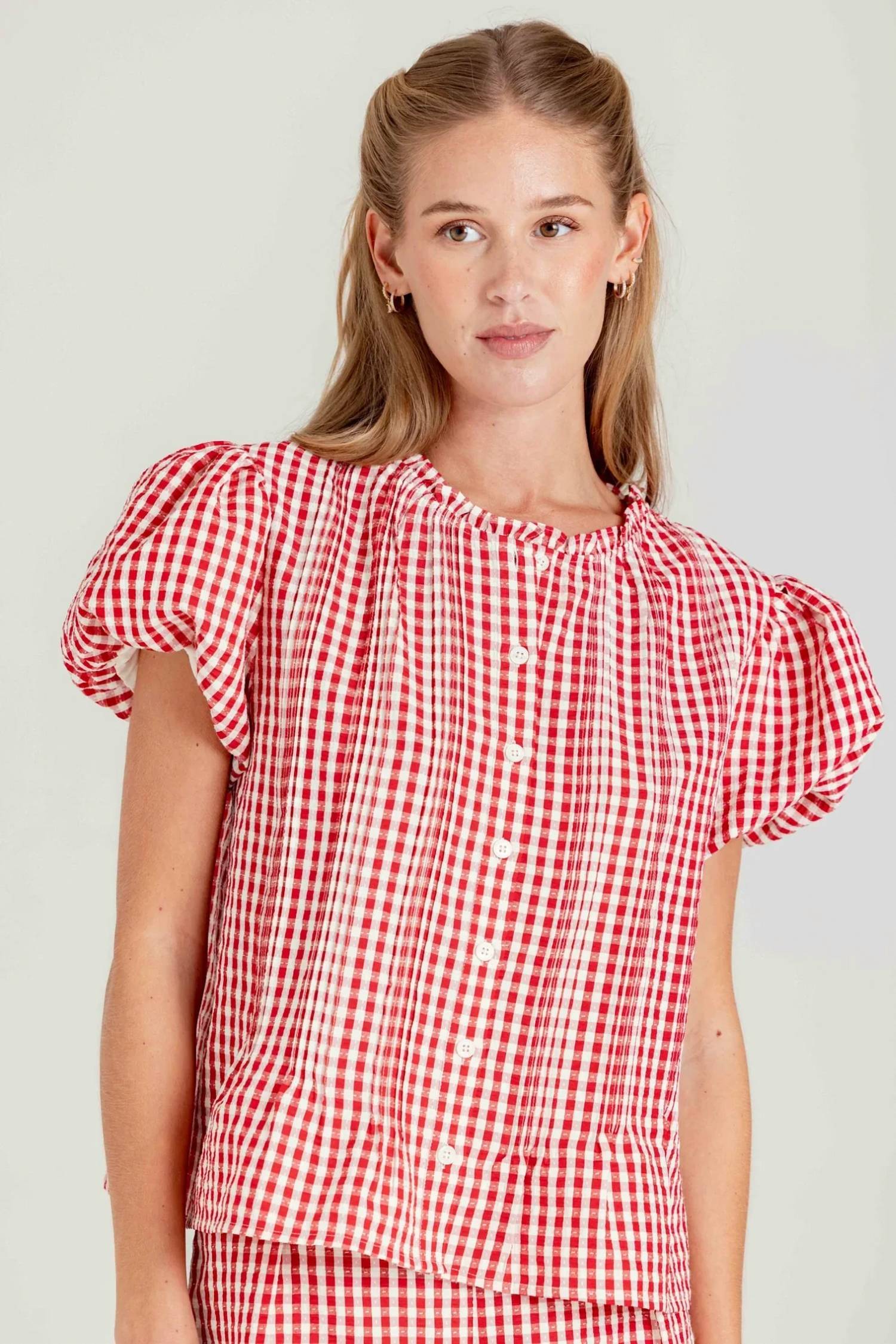 Sundays - Arden Bubble Sleeves Top