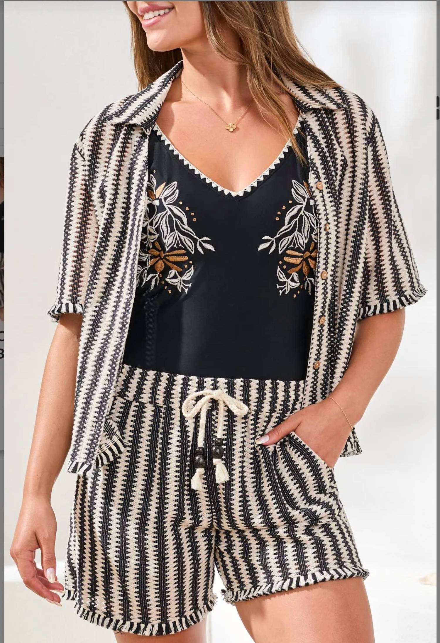 Tribal - Short Sleeve Button Front Shirt