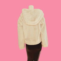 Philosophy - Women's Faux Fur Bomber with Hoodie