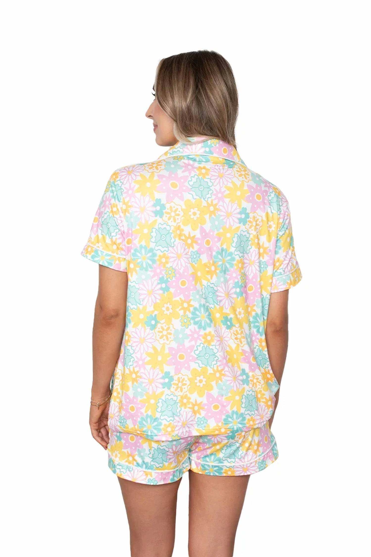 Katydid - Spring Flowers Pajama Short Set