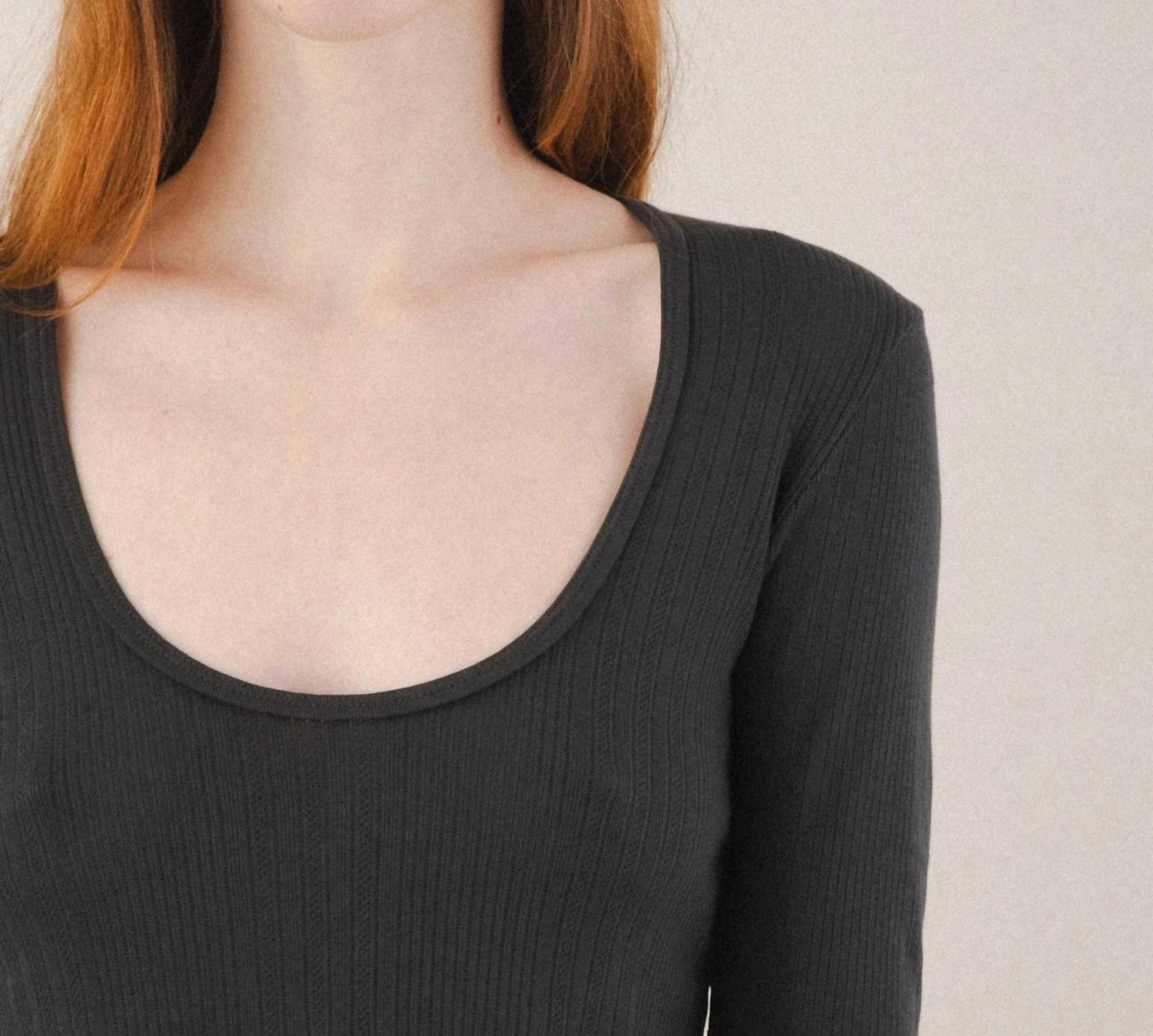 Prairie Underground - Pointelle Scoop Top