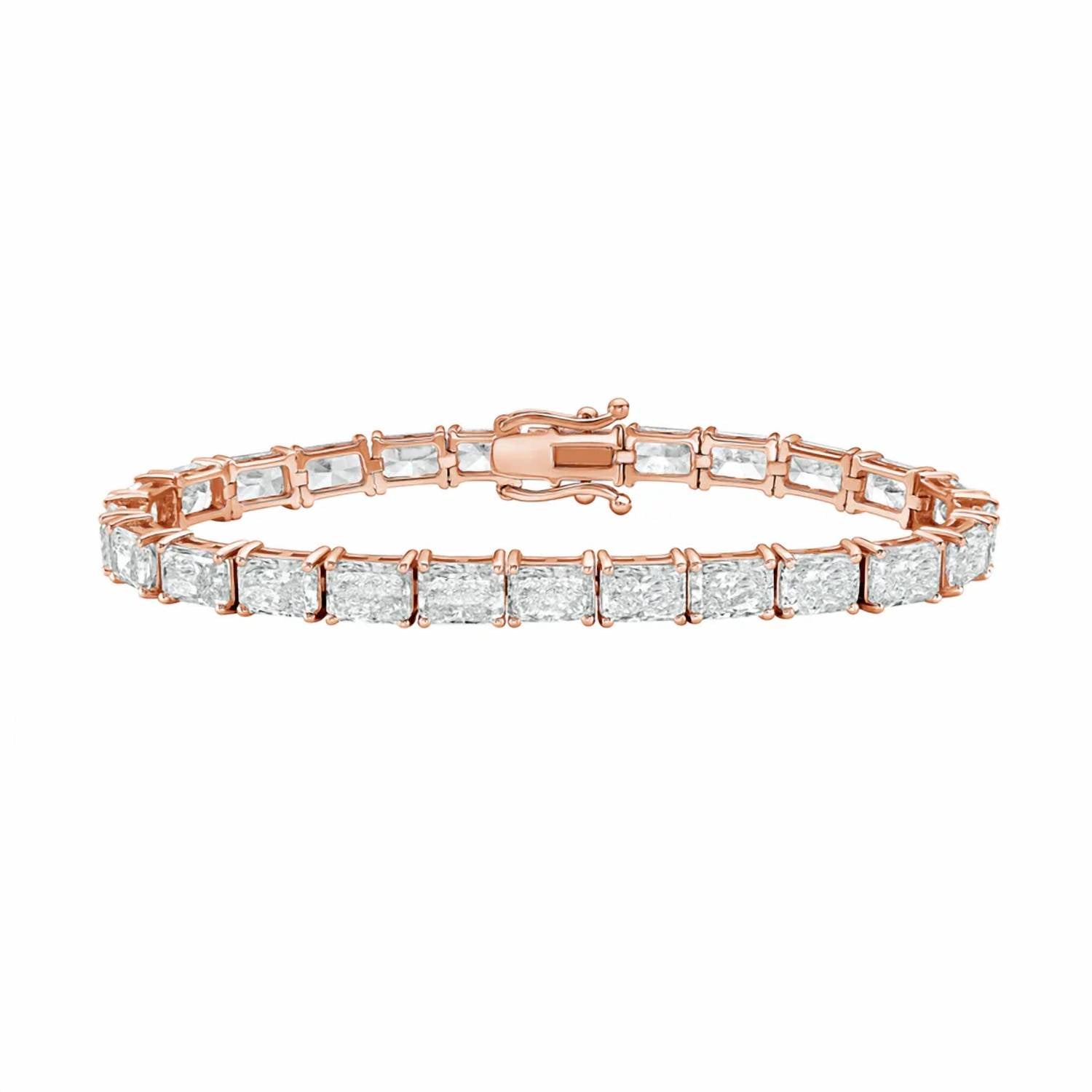 Diana M Jewels - Women's Radiant Lab-Grown Diamond Bracelet (48.00 Ct) - Signature