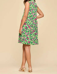 Dear Scarlett - Printed Floral Tiered Lizzy Dress