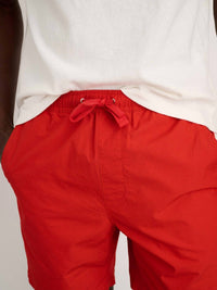 ALEX MILL Drawstring Saturday Shorts in orange red - men's shorts - view 4