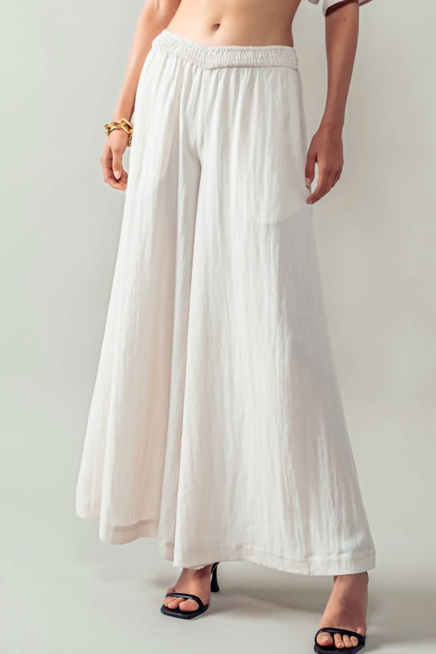 Urban Daizy - Flow Draped Wide Leg Pants