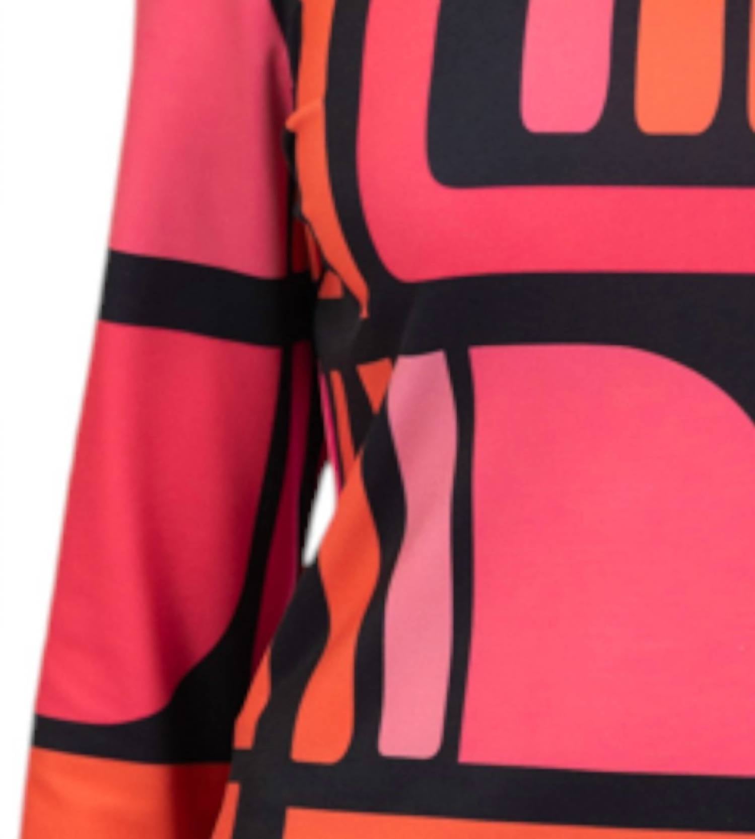 Scapa - Geometric Mock Neck Top
