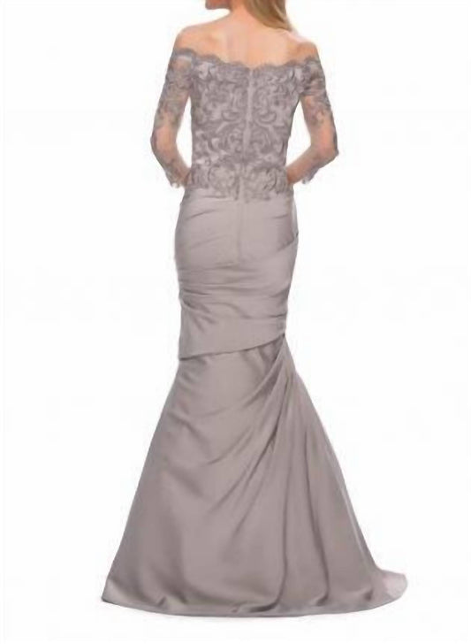 La Femme - Women's Satin Mermaid Gown