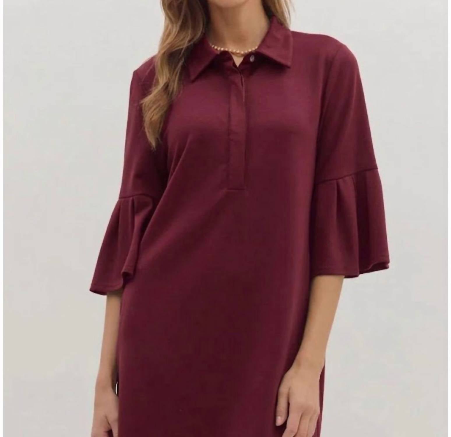 Entro - Bell Sleeve Mini Dress