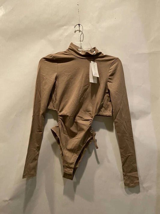 Something Navy - Women's Turtleneck Cut Out Bodysuit