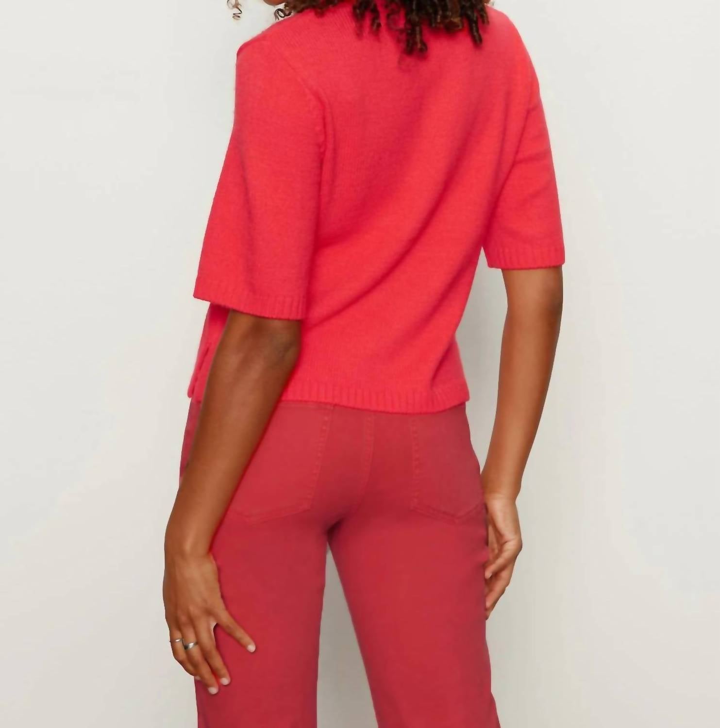 Sanctuary Perfect Sweater Tee Top in tulip - women's t-shirt - alternate view