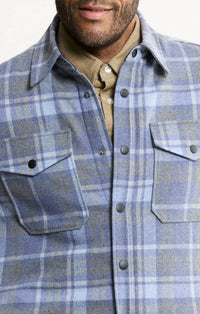 Jachs New York - Quilted Lined Lyocell Flannel Shirt Jacket