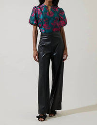 Sugarlips - Anisa Leather Bern Wide-leg Pants