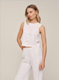 Bella Dahl - Sleeveless Button Front Top