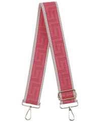 Made in Italy Women's Woven Guitar Style Bag Strap in italy women s woven guitar style bag strap in coral - women's item