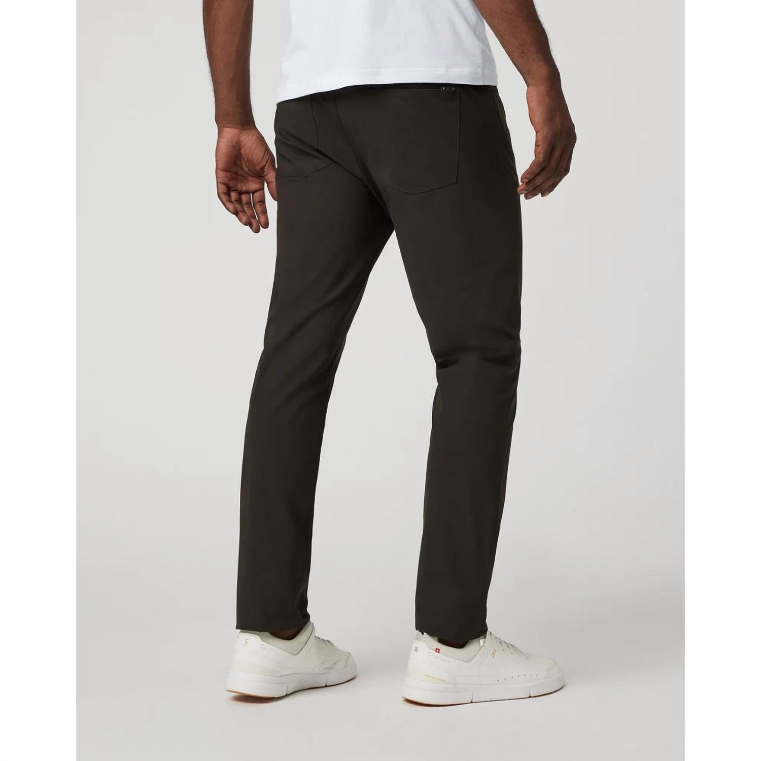 Vuori Meta Athletic Slim 32" Pants in dark java - men's pants - detail view