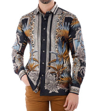 Barabas - Rage Look Rhinestone Long Sleeve Shirt