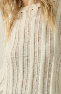 Promesa - Livia Semi-Sheer Ladder-Knit Sweater