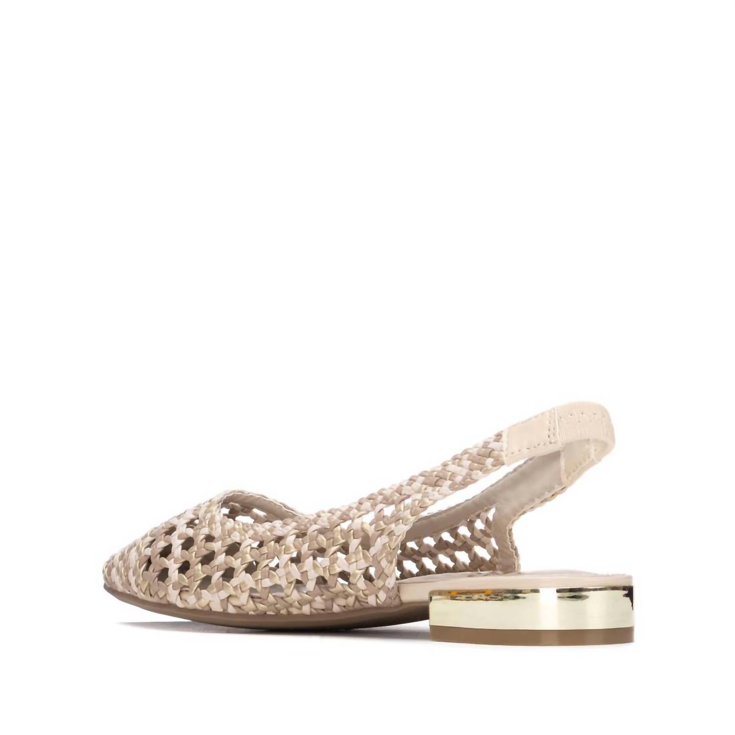 Xti Women's Slip On Shoes in beige - women's sandal - detail view