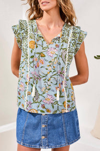 Tribal - Mixed Print Blouse