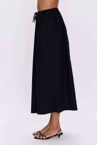 PISTOLA Noelle Midi Skirt in black - women's skirt - alternate view