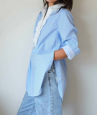 Stella Nova - Scallops Striped Shirt