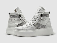 Kcr Group - Women's Tall Zip-up Leather Sneakers