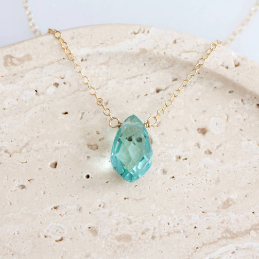 Mesa Blue - Women's Aquamarine Quartz Necklace