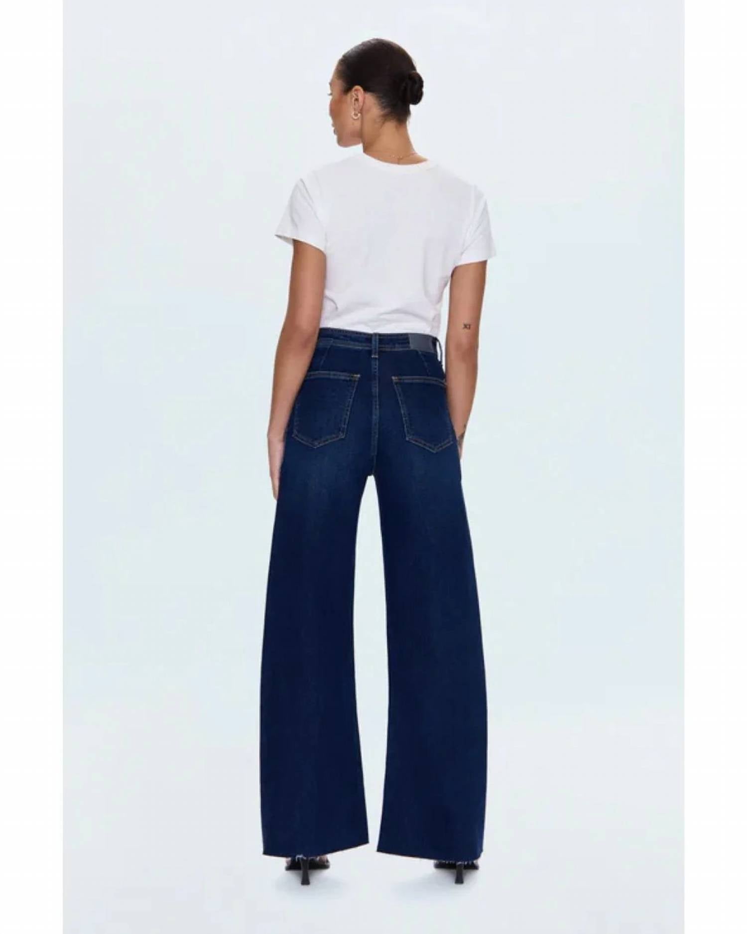 Pistola - Penny High Rise Wide Leg Utility Jean