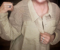 Oli & Hali - Latte Button Up Top