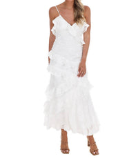 Storia - Love Me Tender Ruffle Midi Dress