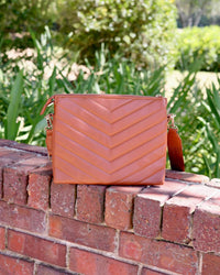 Caroline Hill Women's Ariana Crossbody Bag in saddle - women's bag - alternate view