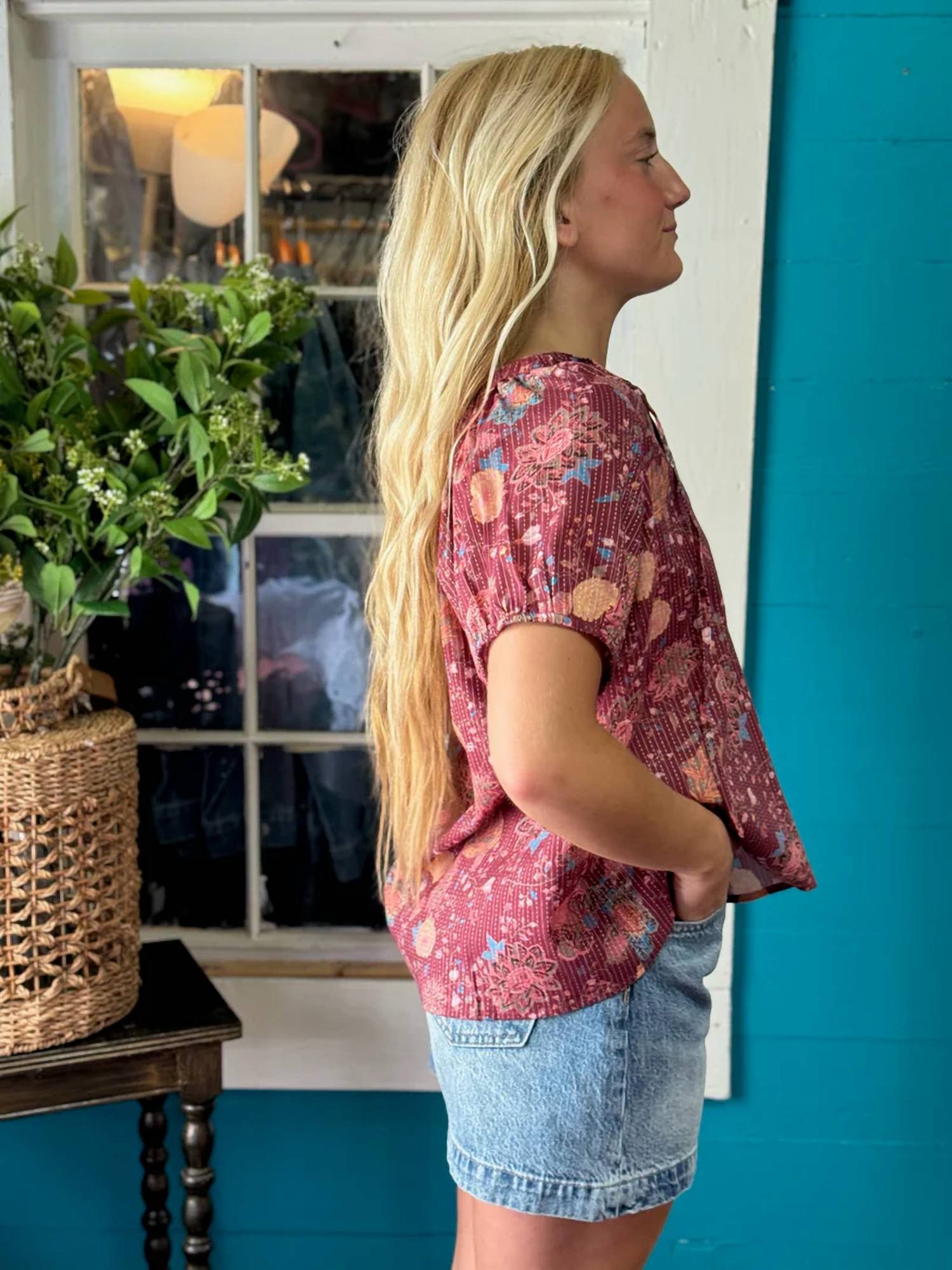 Dylan - Camelia Short Sleeve Top