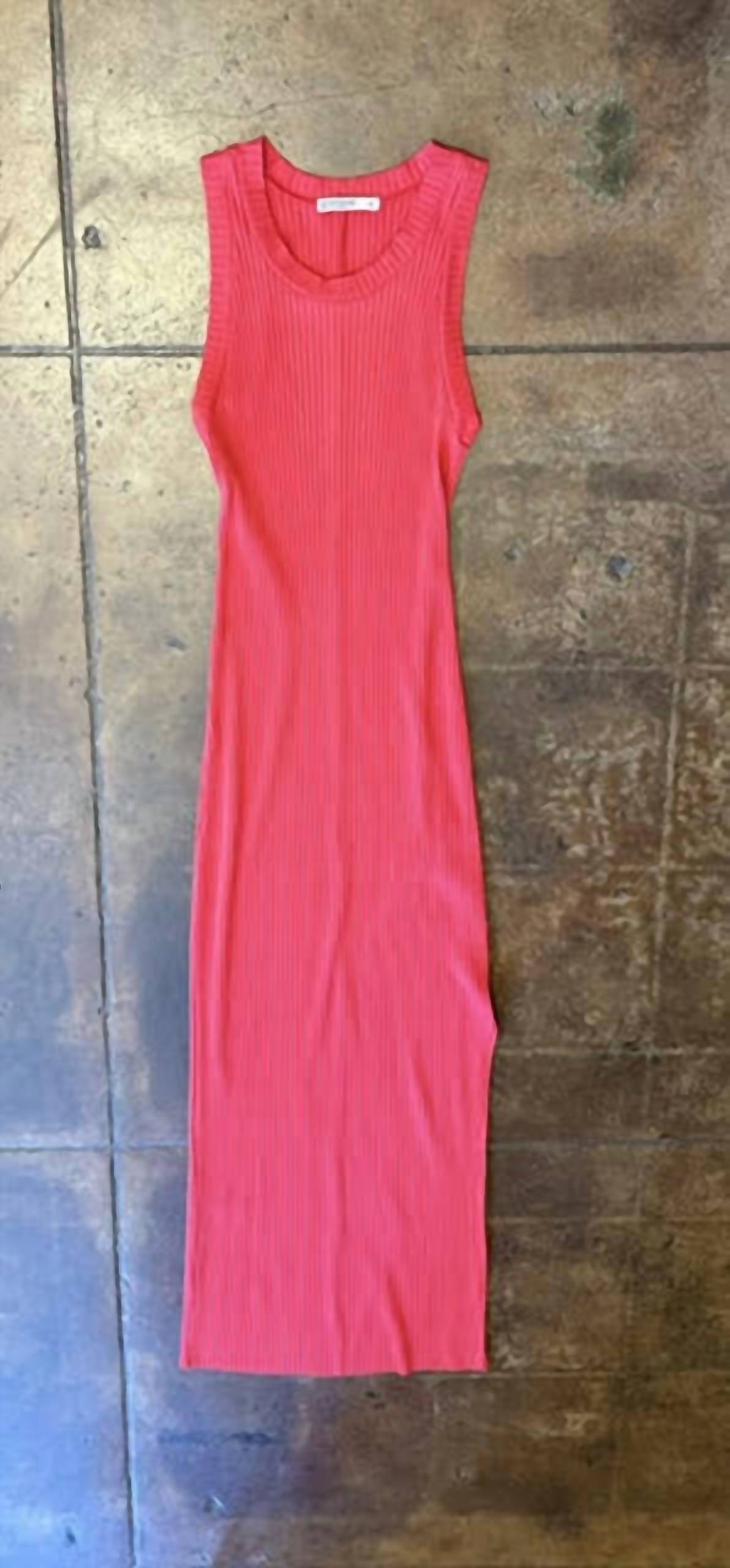 Stateside - Women's Poorboy Rib Tank Maxi Dress