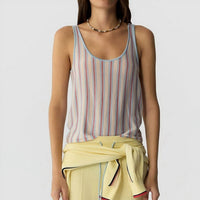 Guest In Residence - Fine Stripe Tank Top