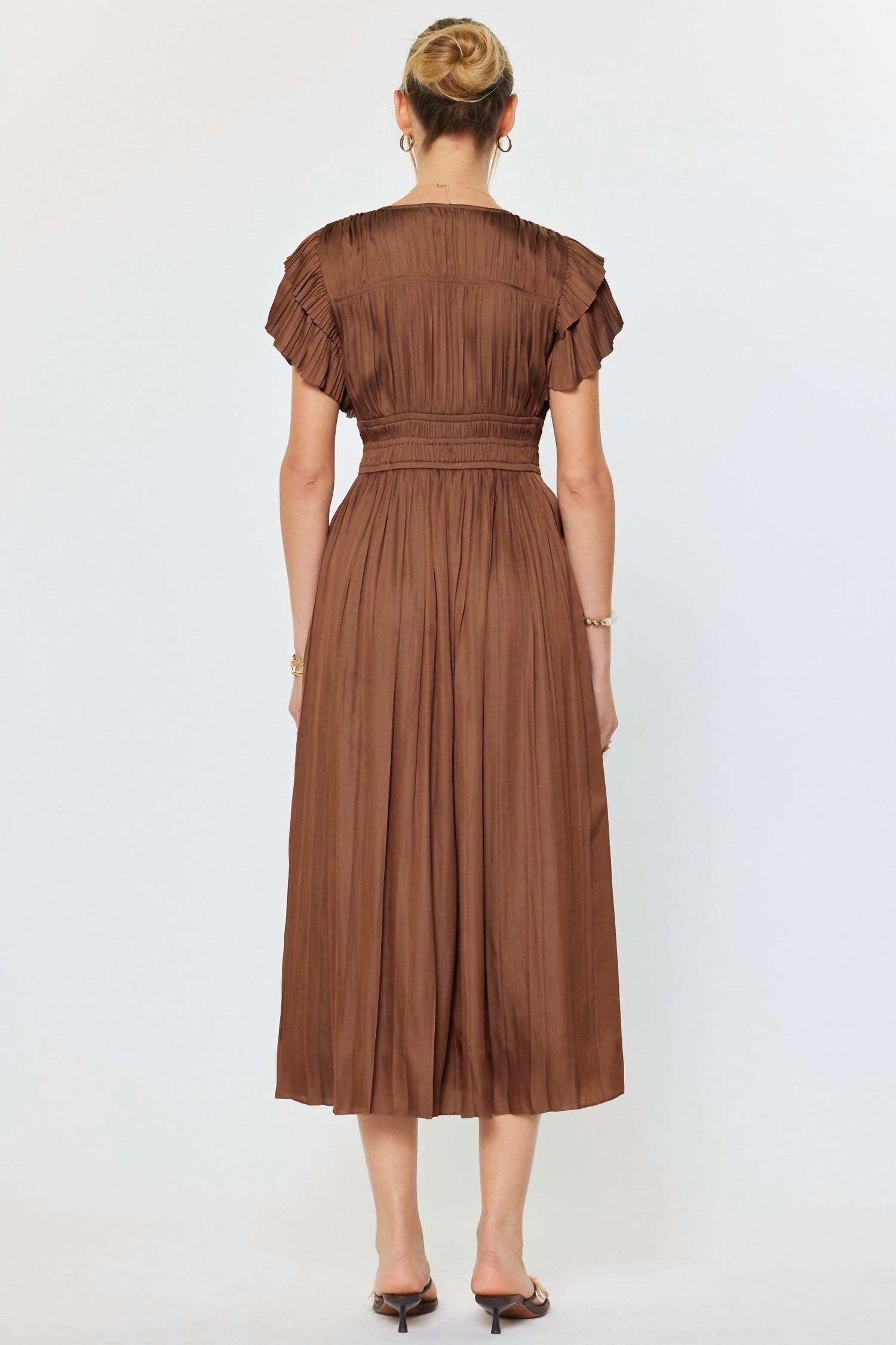 Current Air - Shania Pleated Midi Dress