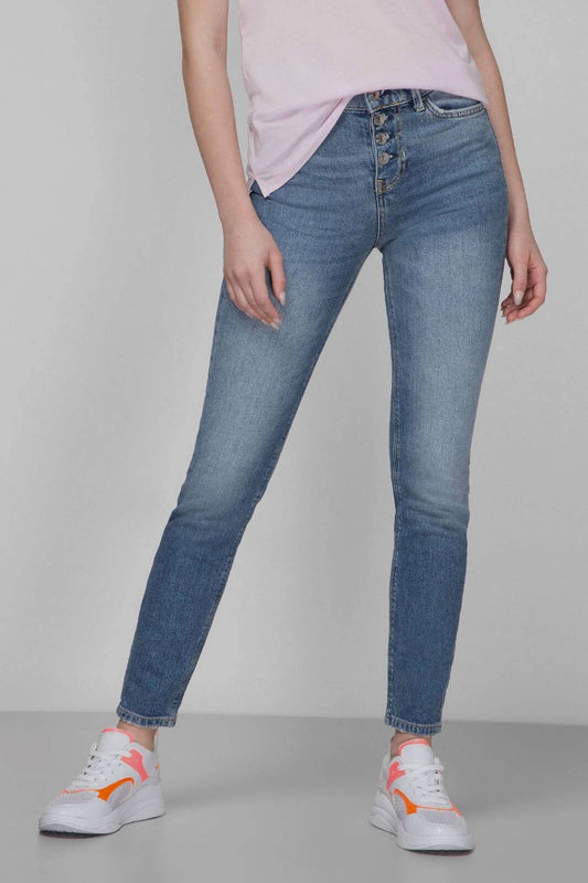 Moussy - Axos High-rise Button-fly Skinny Ankle Jeans