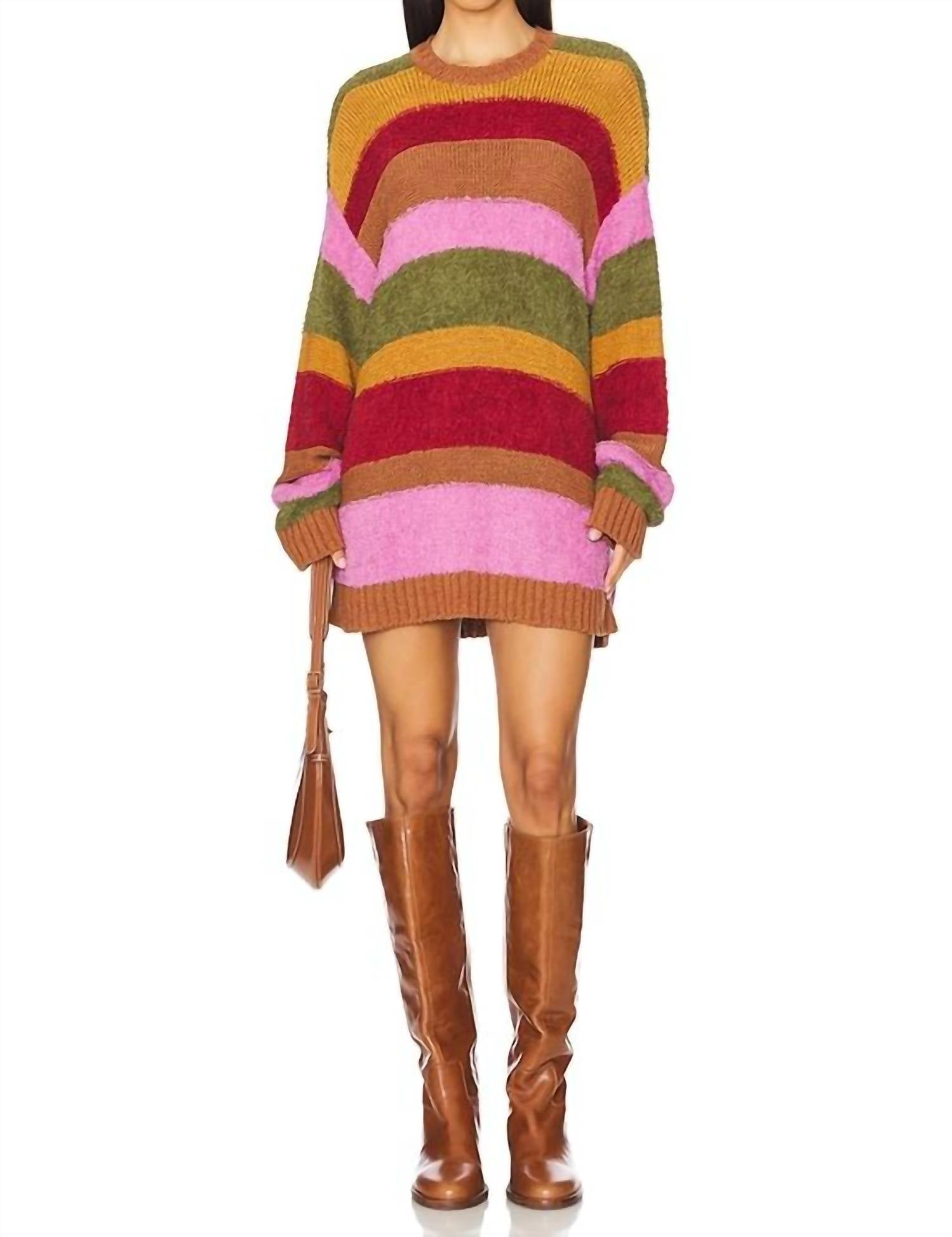 Show Me Your Mumu - Women's Chilly Multi Stripe Sweater